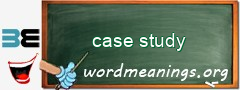 WordMeaning blackboard for case study